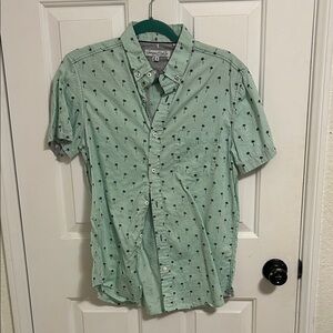 American Eagle Outfitters Mint Green Palm Tree Shirt